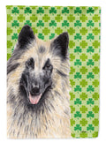 Belgian Tervuren St. Patrick's Day Shamrock Portrait House Flag 28x40 Porch Sleeve Pole Decorative Outside Yard Banner Artwork Wall Hanging, Polyester