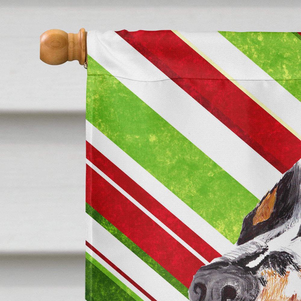 Springer Spaniel Candy Cane Holiday Christmas House Flag 28x40 Porch Sleeve Pole Decorative Outside Yard Banner Artwork Wall Hanging, Polyester