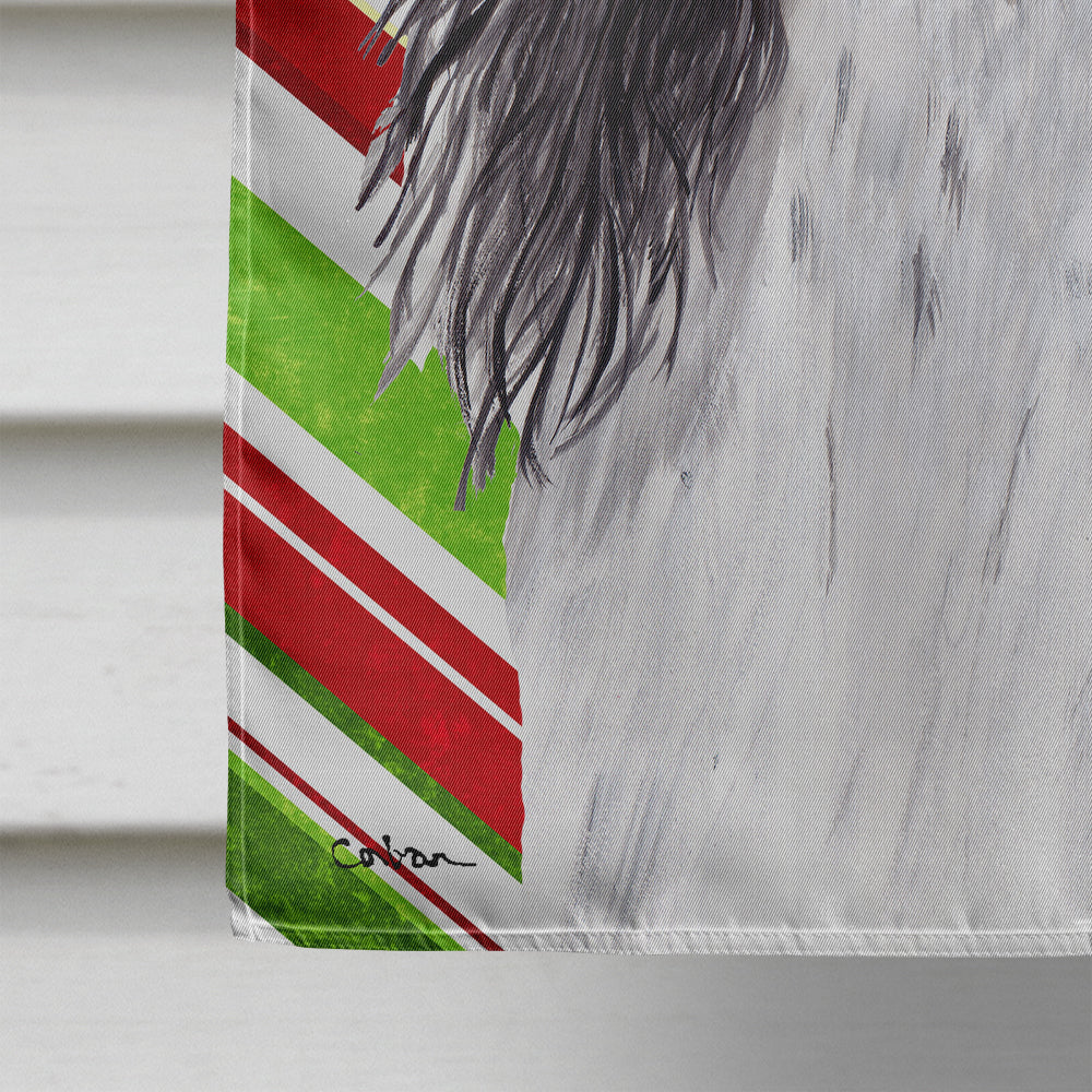 Springer Spaniel Candy Cane Holiday Christmas House Flag 28x40 Porch Sleeve Pole Decorative Outside Yard Banner Artwork Wall Hanging, Polyester