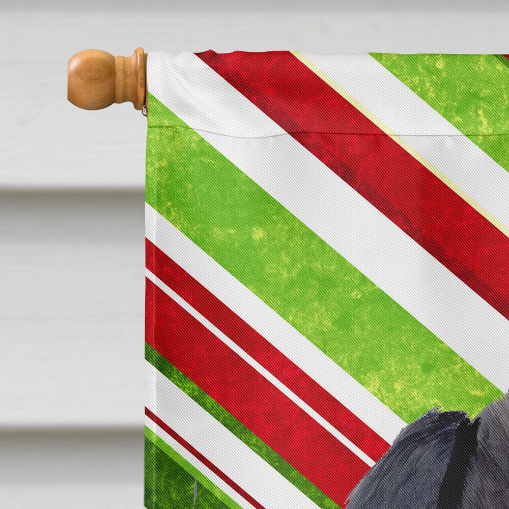 Labrador Candy Cane Holiday Christmas House Flag 28x40 Porch Sleeve Pole Decorative Outside Yard Banner Artwork Wall Hanging, Polyester