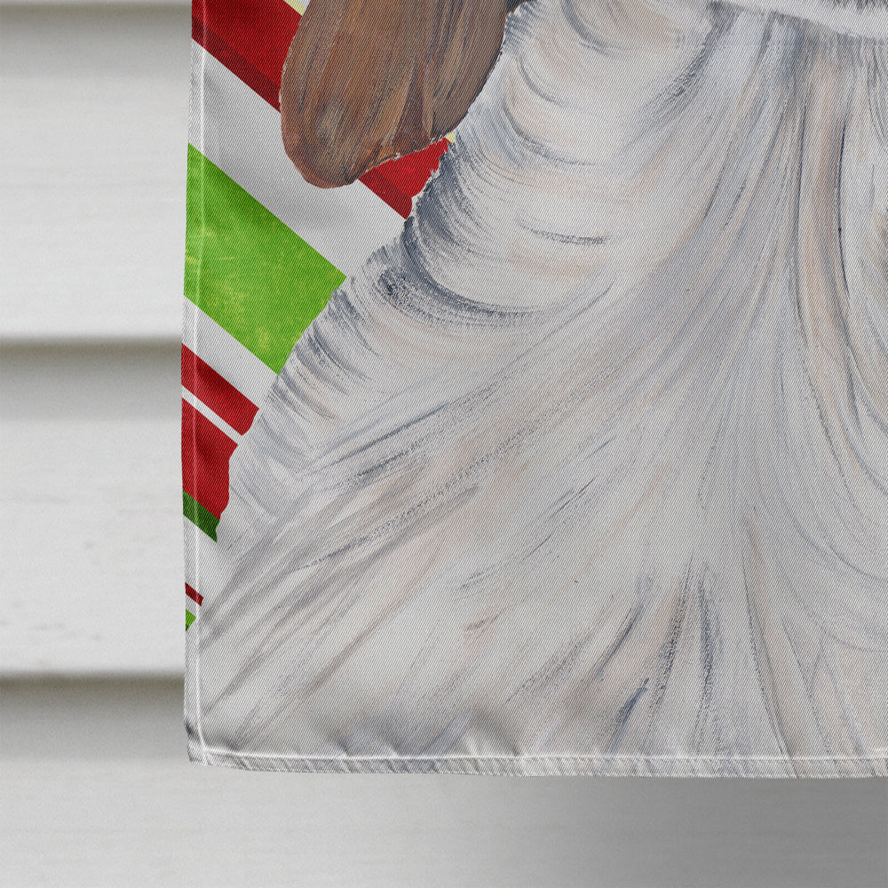 Welsh Springer Spaniel Candy Cane Holiday Christmas House Flag 28x40 Porch Sleeve Pole Decorative Outside Yard Banner Artwork Wall Hanging, Polyester