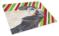 Cavalier Spaniel Candy Cane Holiday Christmas Cutting Board Tempered Glass Kitchen Cutting Surface, Heat Resistant Chopping, Non-Slip Feet, Food Prep & Serving