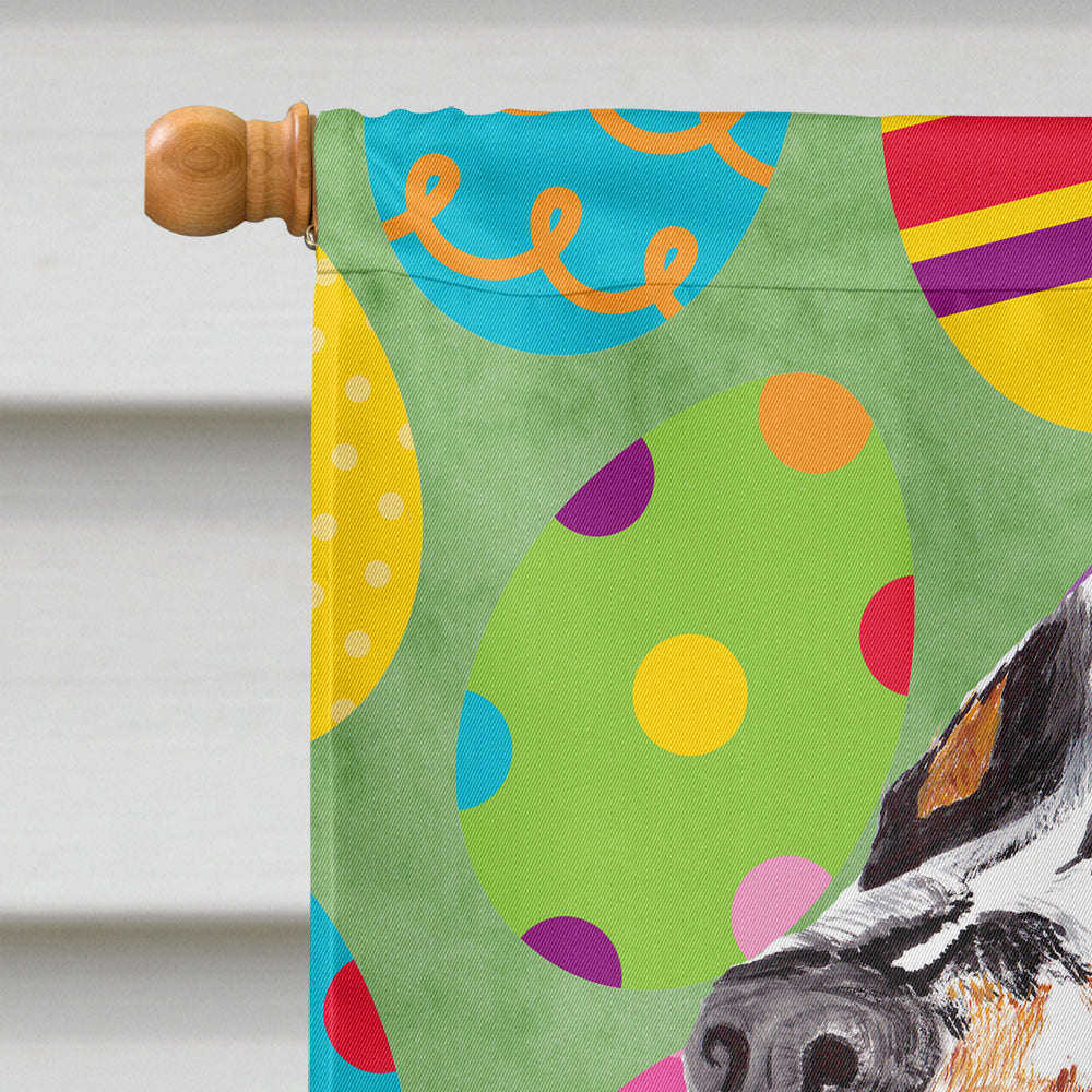 Springer Spaniel Easter Eggtravaganza House Flag 28x40 Porch Sleeve Pole Decorative Outside Yard Banner Artwork Wall Hanging, Polyester