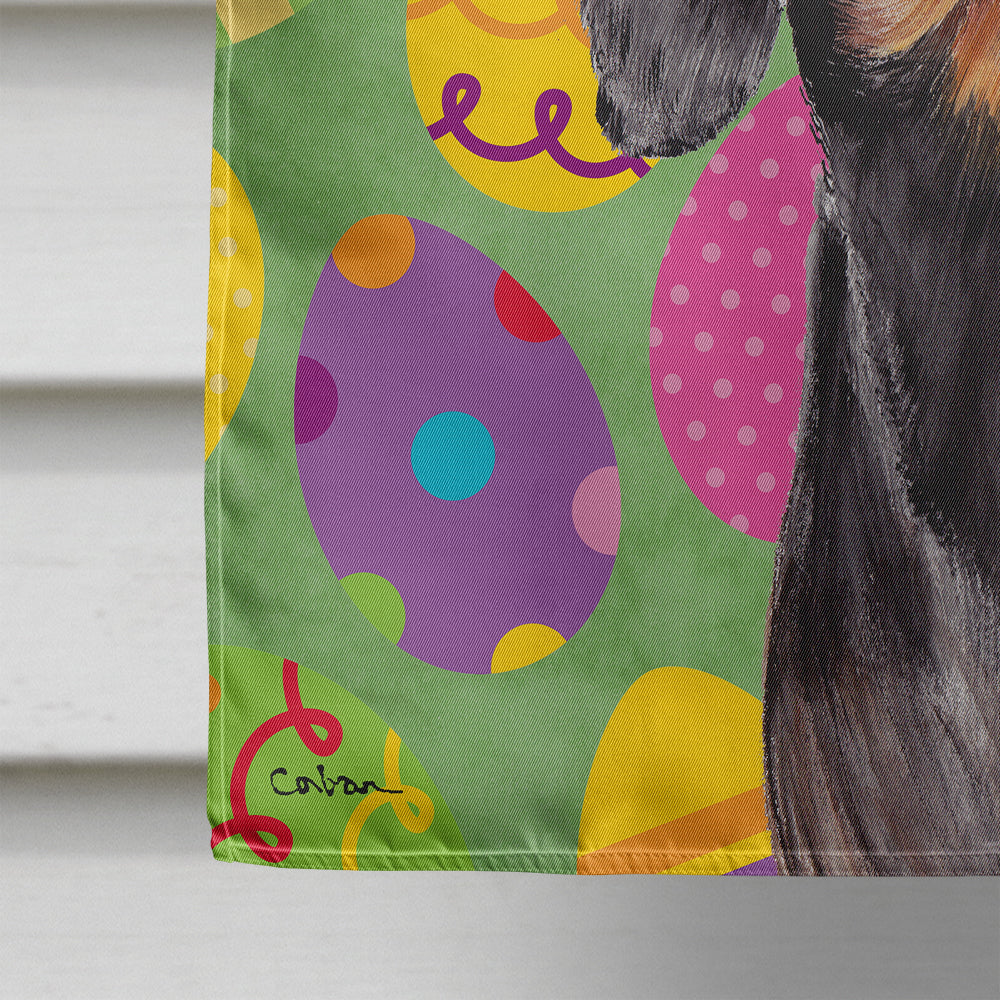 Dachshund Easter Eggtravaganza House Flag 28x40 Porch Sleeve Pole Decorative Outside Yard Banner Artwork Wall Hanging, Polyester