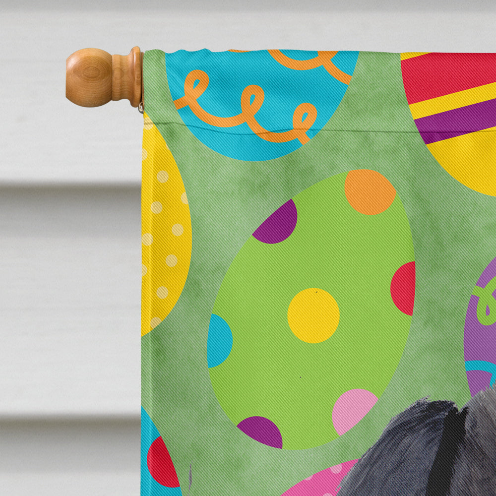 Labrador Easter Eggtravaganza House Flag 28x40 Porch Sleeve Pole Decorative Outside Yard Banner Artwork Wall Hanging, Polyester