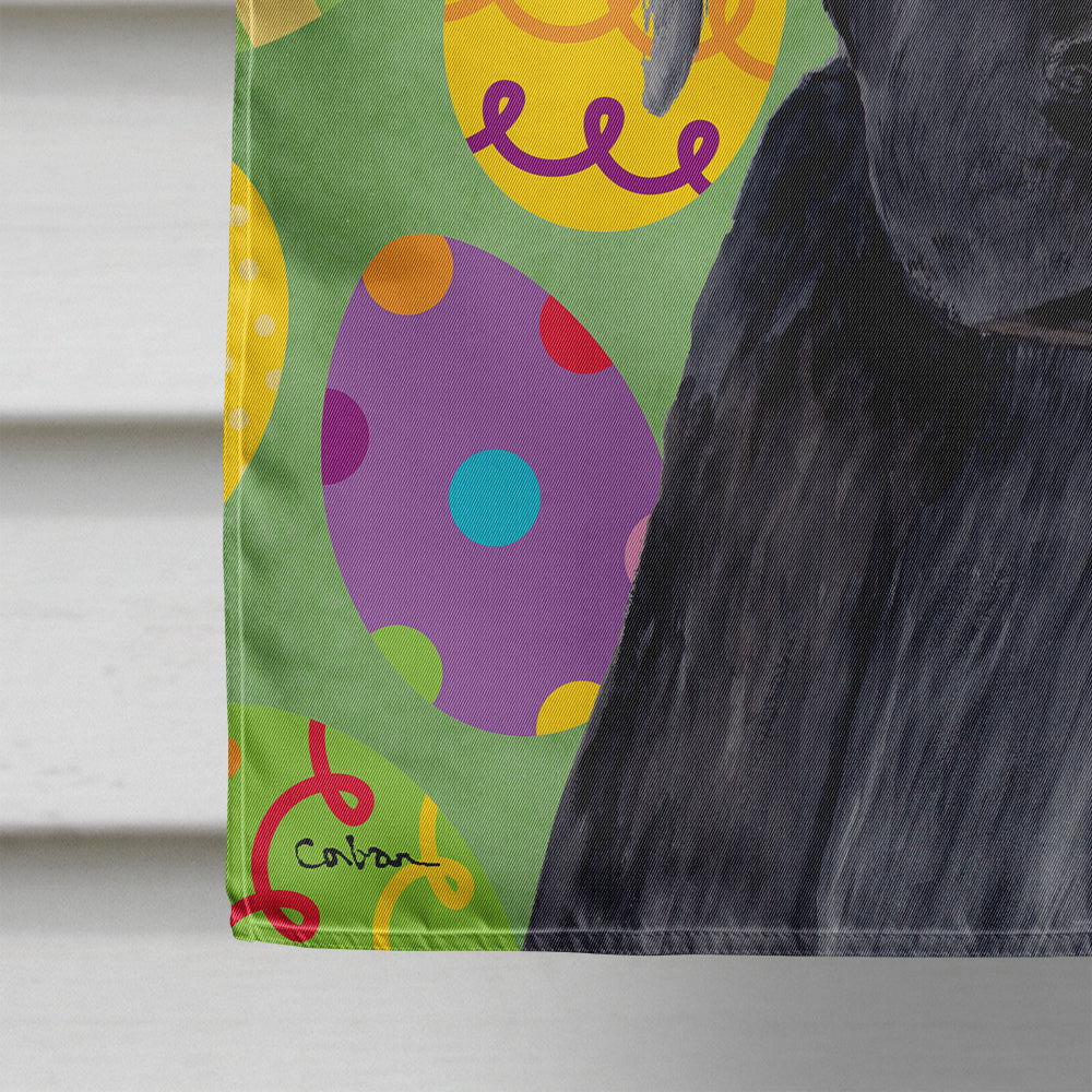 Labrador Easter Eggtravaganza House Flag 28x40 Porch Sleeve Pole Decorative Outside Yard Banner Artwork Wall Hanging, Polyester