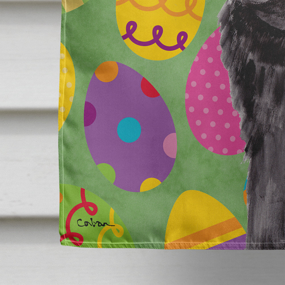 Pug Easter Eggtravaganza House Flag 28x40 Porch Sleeve Pole Decorative Outside Yard Banner Artwork Wall Hanging, Polyester