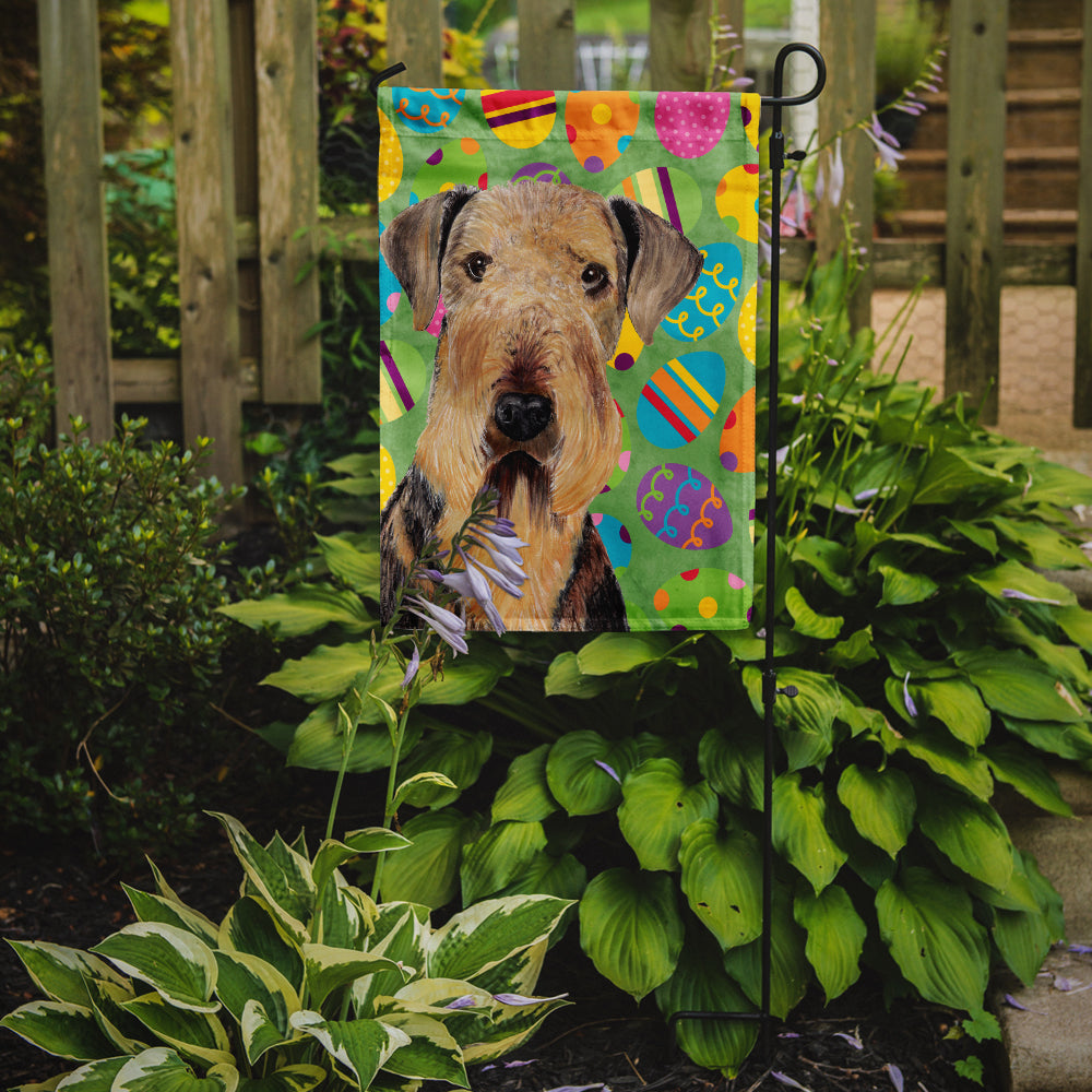 Airedale Easter Eggtravaganza Garden Flag Mailbox Decorative Yard Banner Outside Patio Artwork for Flower Beds, Garden Size, Multicolor