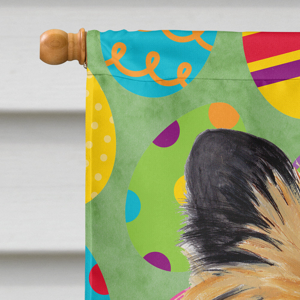 Cairn Terrier Easter Eggtravaganza House Flag 28x40 Porch Sleeve Pole Decorative Outside Yard Banner Artwork Wall Hanging, Polyester