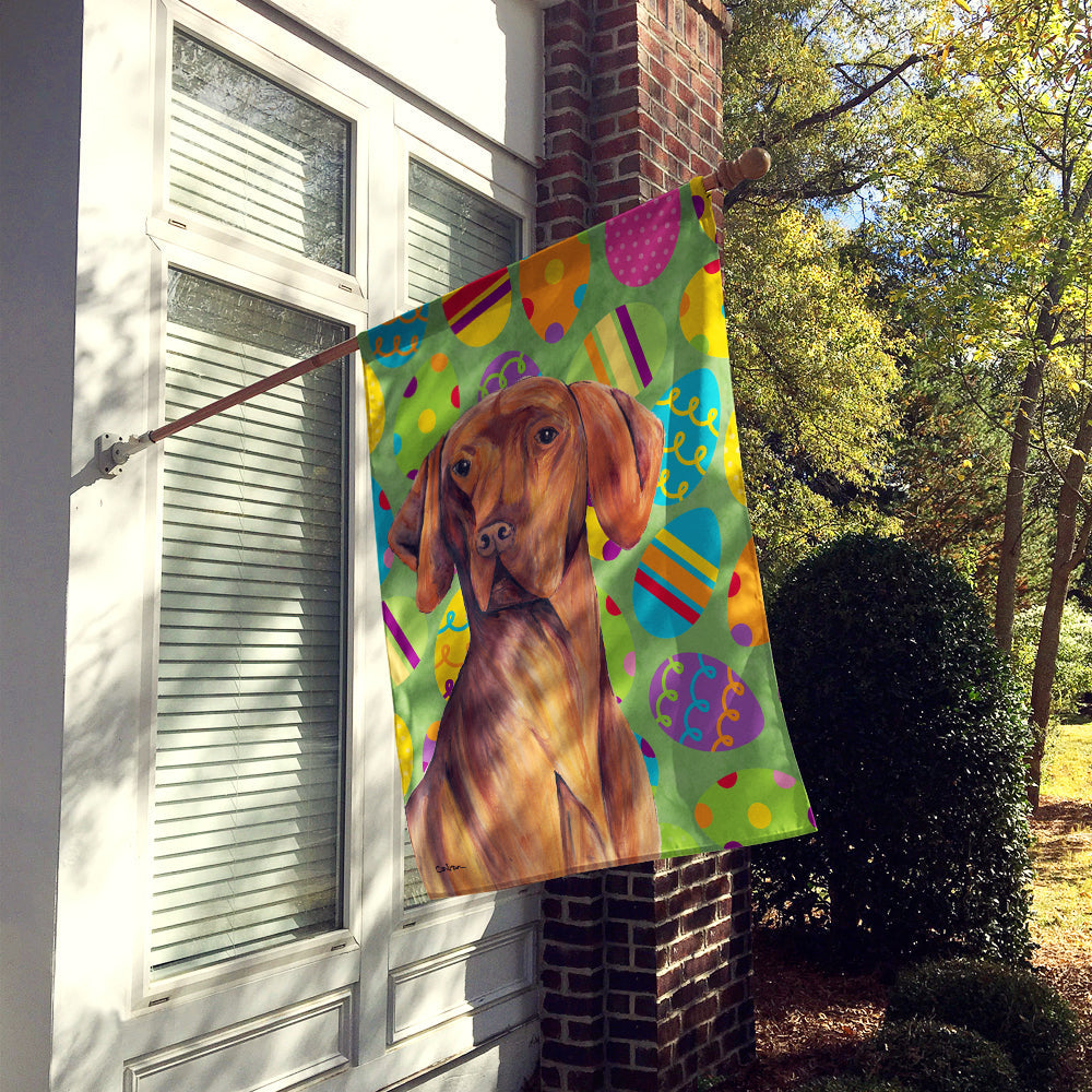 Vizsla Easter Eggtravaganza House Flag 28x40 Porch Sleeve Pole Decorative Outside Yard Banner Artwork Wall Hanging, Polyester
