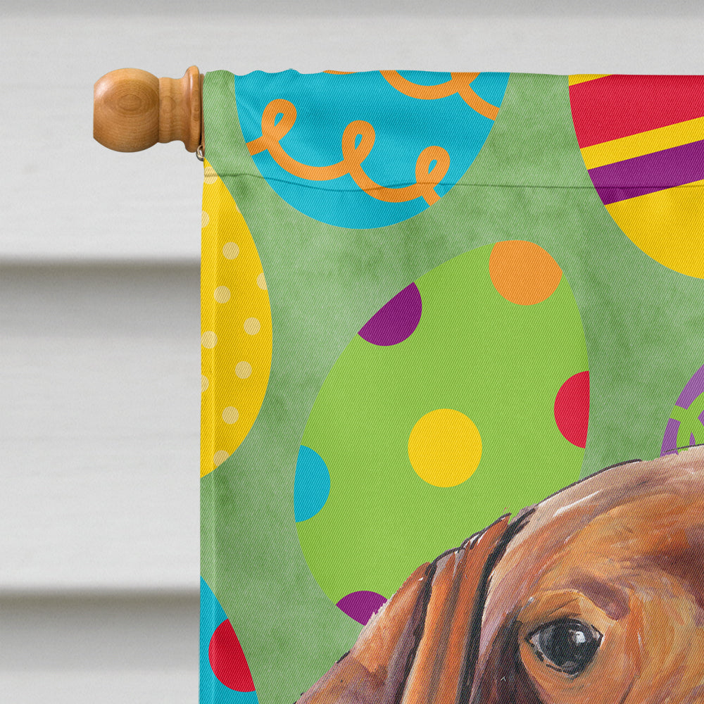Vizsla Easter Eggtravaganza House Flag 28x40 Porch Sleeve Pole Decorative Outside Yard Banner Artwork Wall Hanging, Polyester