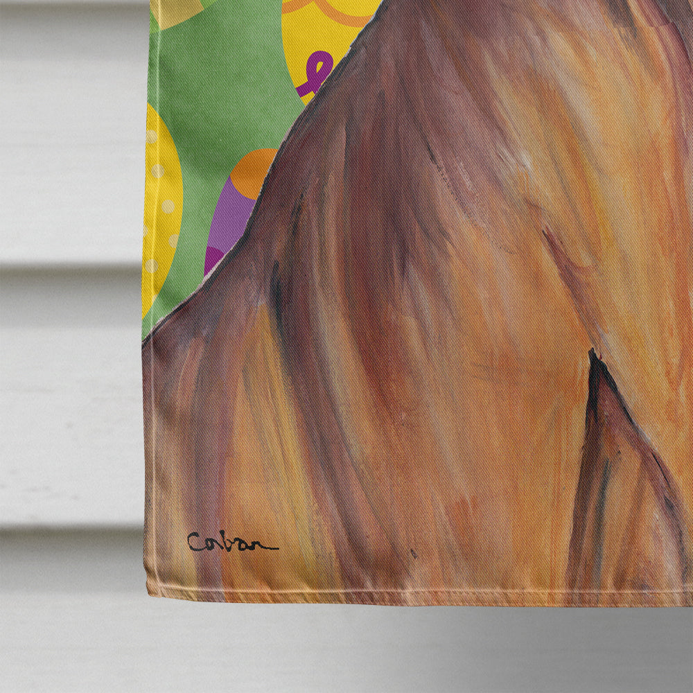 Vizsla Easter Eggtravaganza House Flag 28x40 Porch Sleeve Pole Decorative Outside Yard Banner Artwork Wall Hanging, Polyester