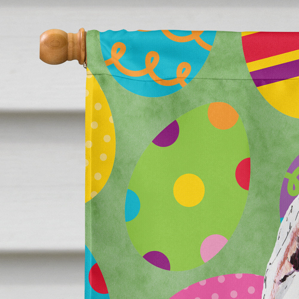 Pit Bull Easter Eggtravaganza House Flag 28x40 Porch Sleeve Pole Decorative Outside Yard Banner Artwork Wall Hanging, Polyester