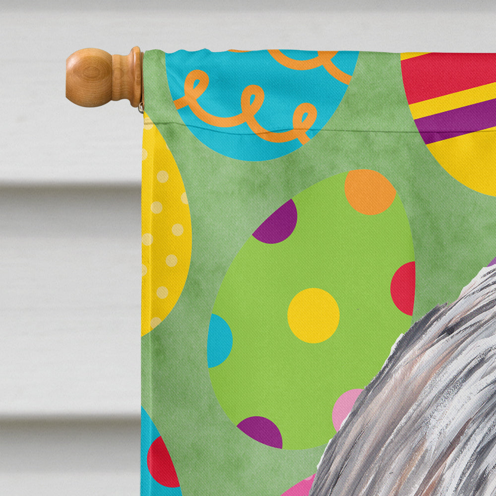 Shih Tzu Easter Eggtravaganza House Flag 28x40 Porch Sleeve Pole Decorative Outside Yard Banner Artwork Wall Hanging, Polyester