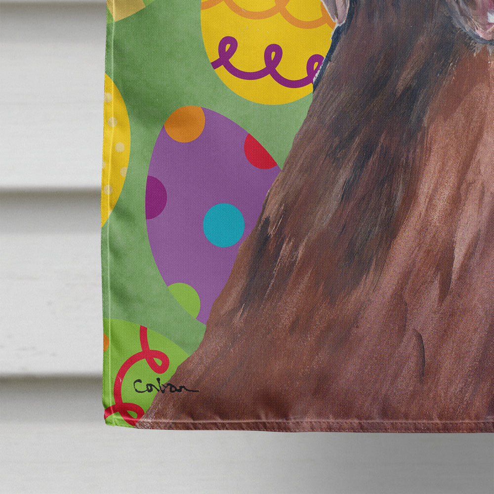 Labrador Easter Eggtravaganza House Flag 28x40 Porch Sleeve Pole Decorative Outside Yard Banner Artwork Wall Hanging, Polyester