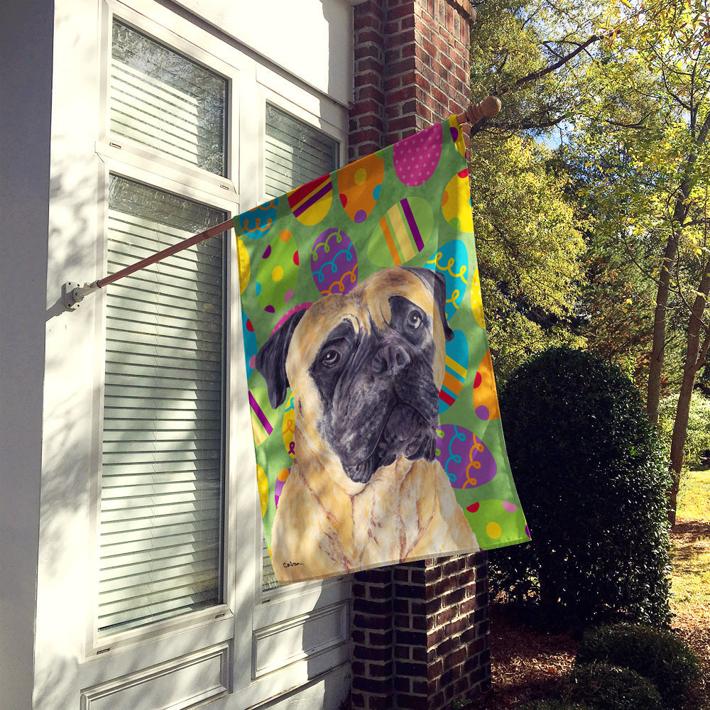 Mastiff Easter Eggtravaganza House Flag 28x40 Porch Sleeve Pole Decorative Outside Yard Banner Artwork Wall Hanging, Polyester