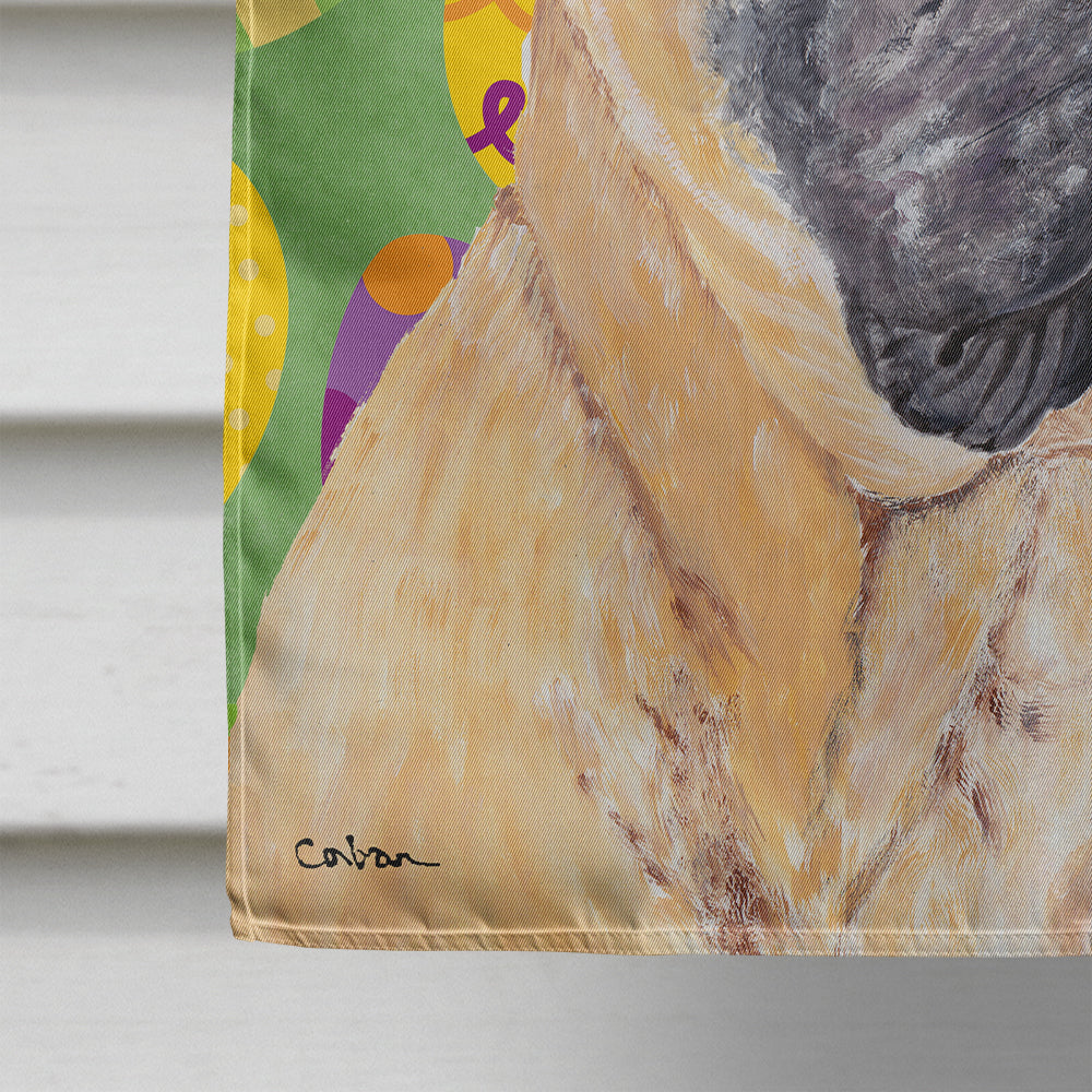 Mastiff Easter Eggtravaganza House Flag 28x40 Porch Sleeve Pole Decorative Outside Yard Banner Artwork Wall Hanging, Polyester