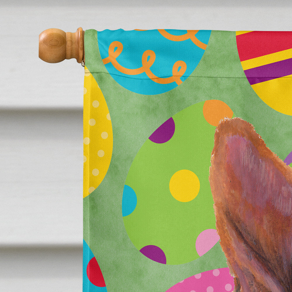 Basenji Easter Eggtravaganza House Flag 28x40 Porch Sleeve Pole Decorative Outside Yard Banner Artwork Wall Hanging, Polyester