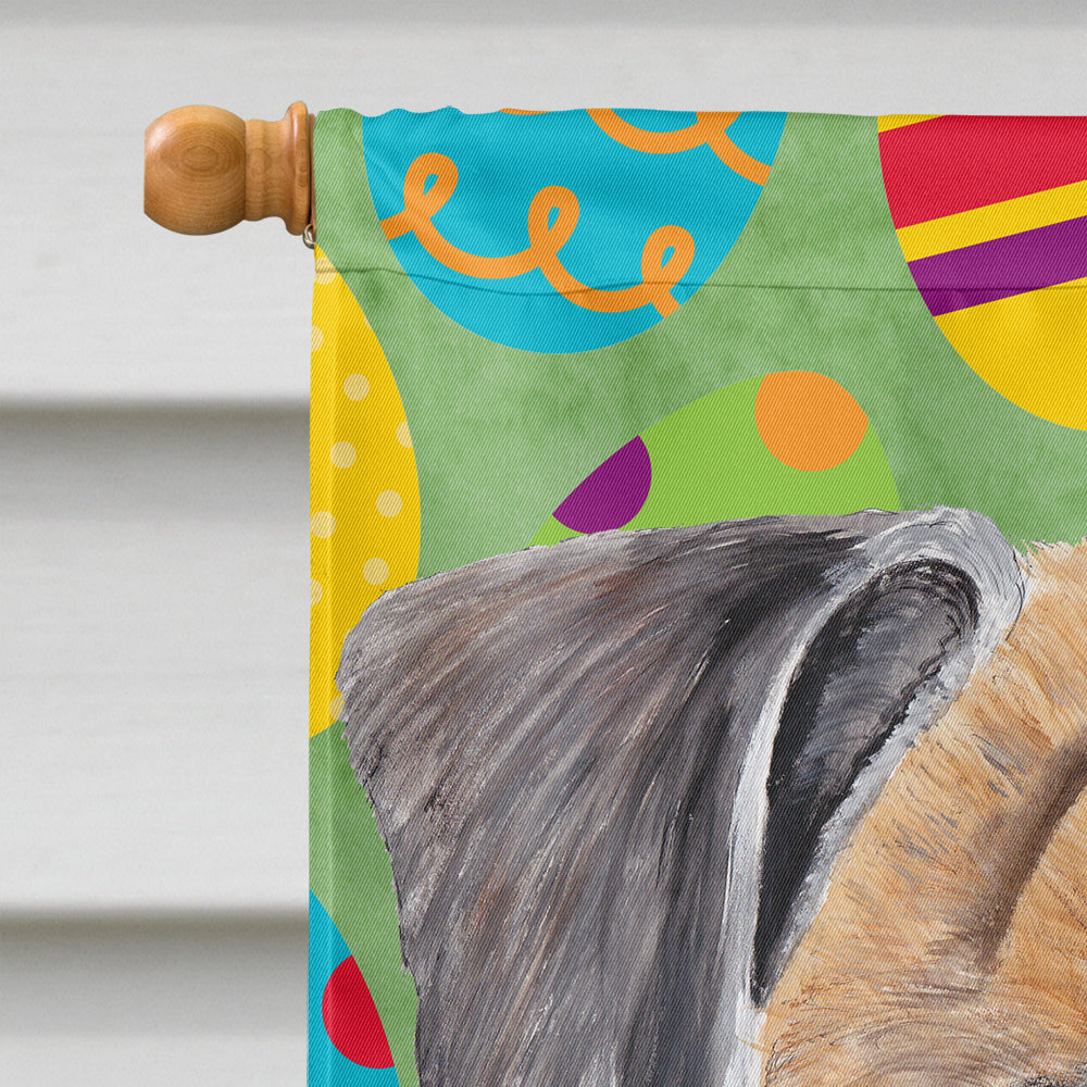 Boxer Easter Eggtravaganza House Flag 28x40 Porch Sleeve Pole Decorative Outside Yard Banner Artwork Wall Hanging, Polyester