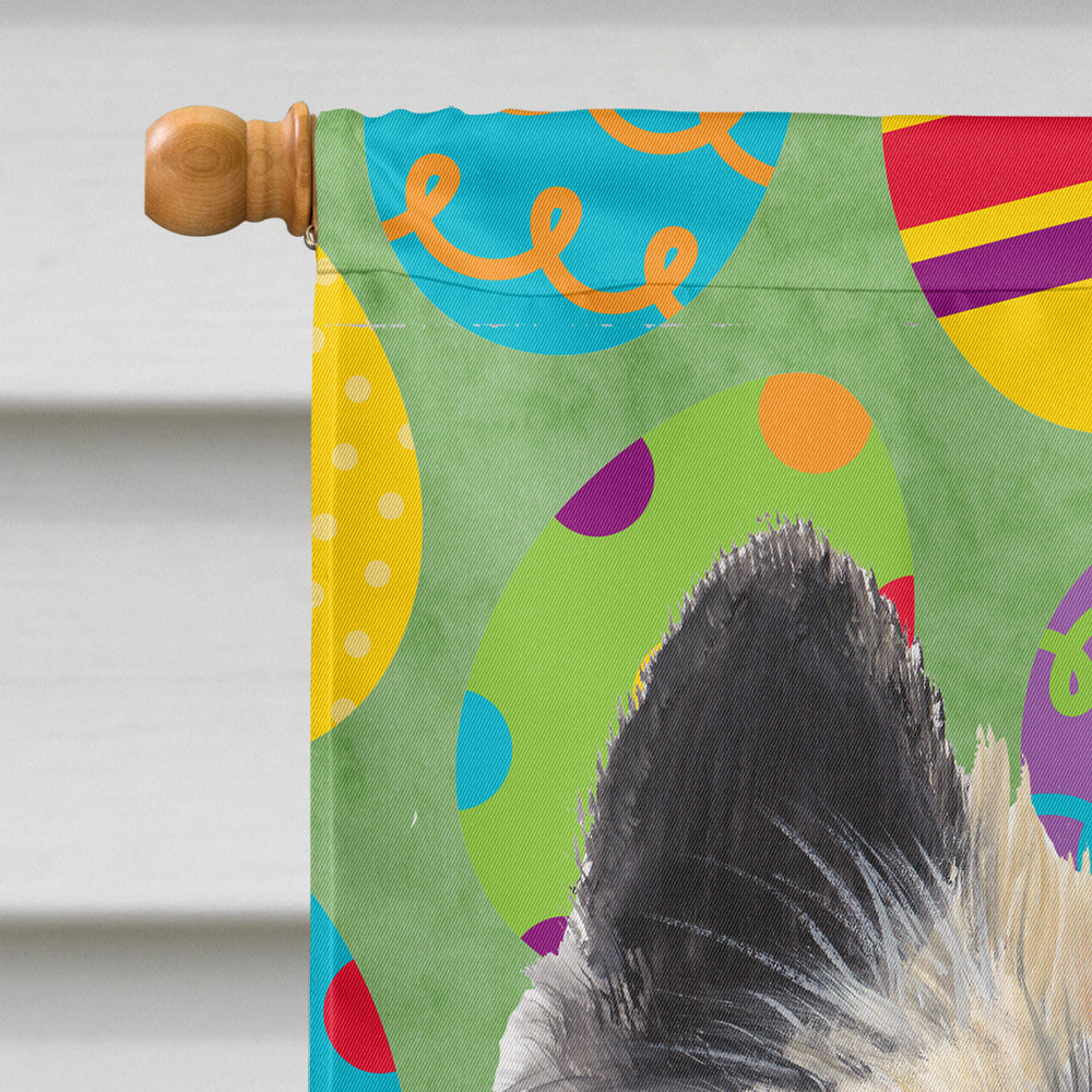Belgian Tervuren Easter Eggtravaganza House Flag 28x40 Porch Sleeve Pole Decorative Outside Yard Banner Artwork Wall Hanging, Polyester