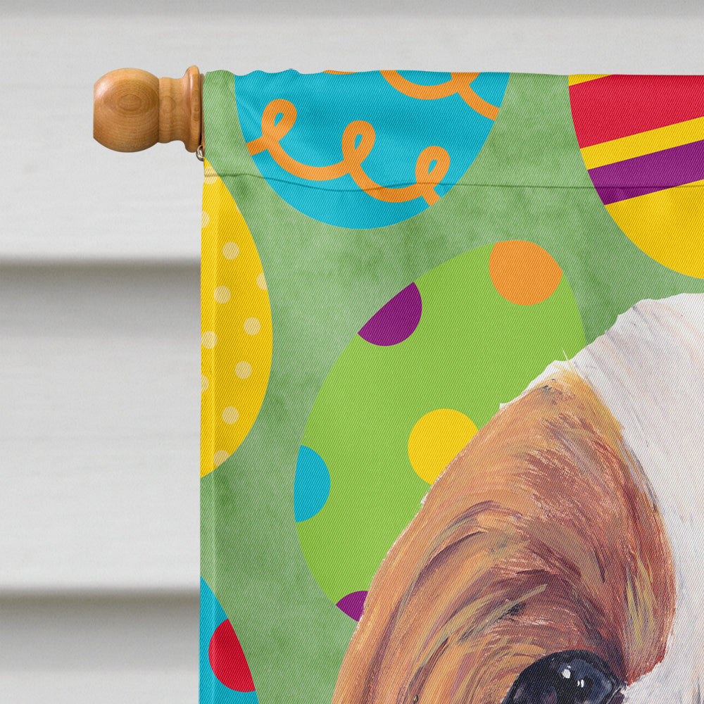 Cavalier Spaniel Easter Eggtravaganza House Flag 28x40 Porch Sleeve Pole Decorative Outside Yard Banner Artwork Wall Hanging, Polyester