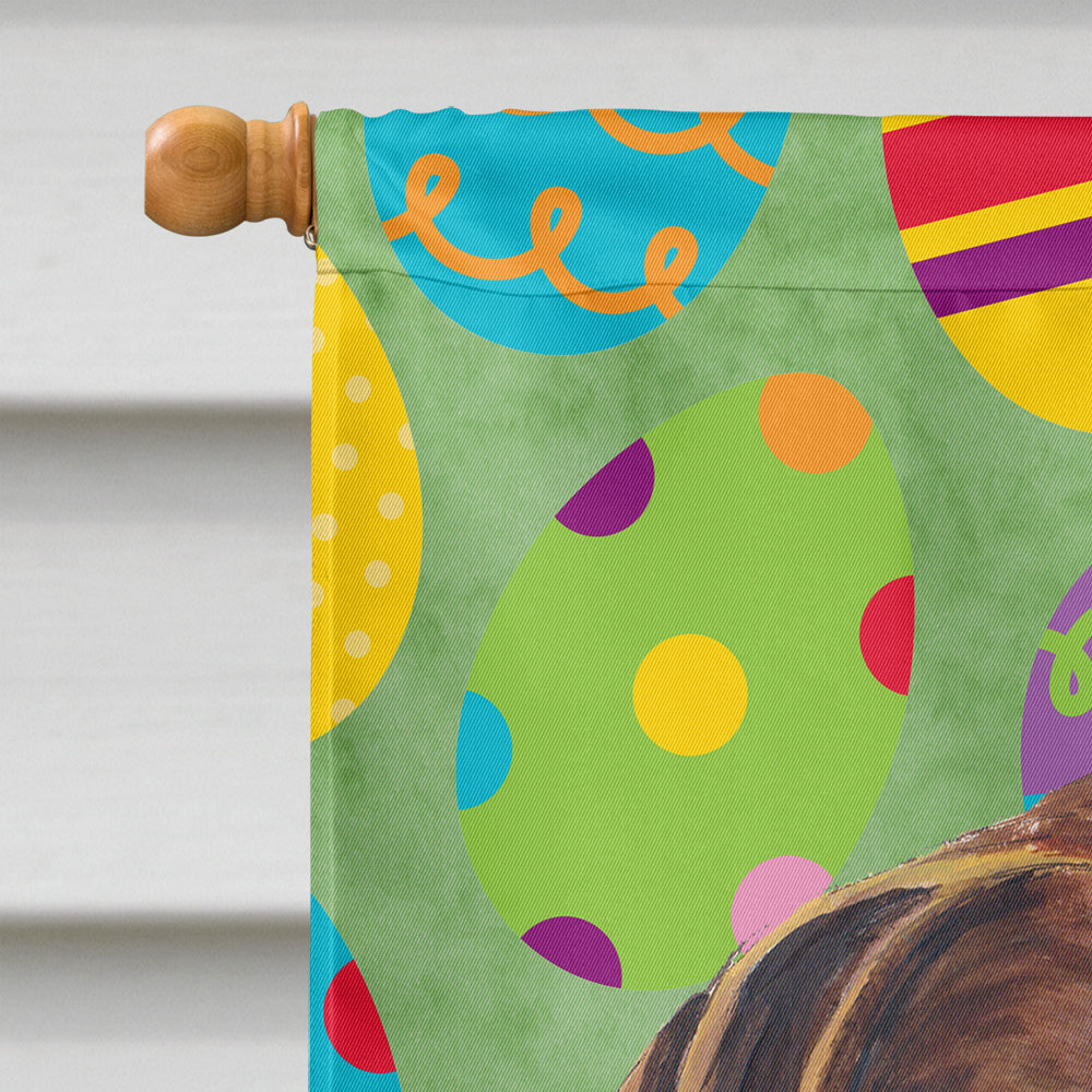 German Shorthaired Pointer Easter Eggtravaganza House Flag 28x40 Porch Sleeve Pole Decorative Outside Yard Banner Artwork Wall Hanging, Polyester