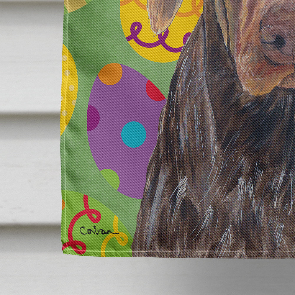 German Shorthaired Pointer Easter Eggtravaganza House Flag 28x40 Porch Sleeve Pole Decorative Outside Yard Banner Artwork Wall Hanging, Polyester