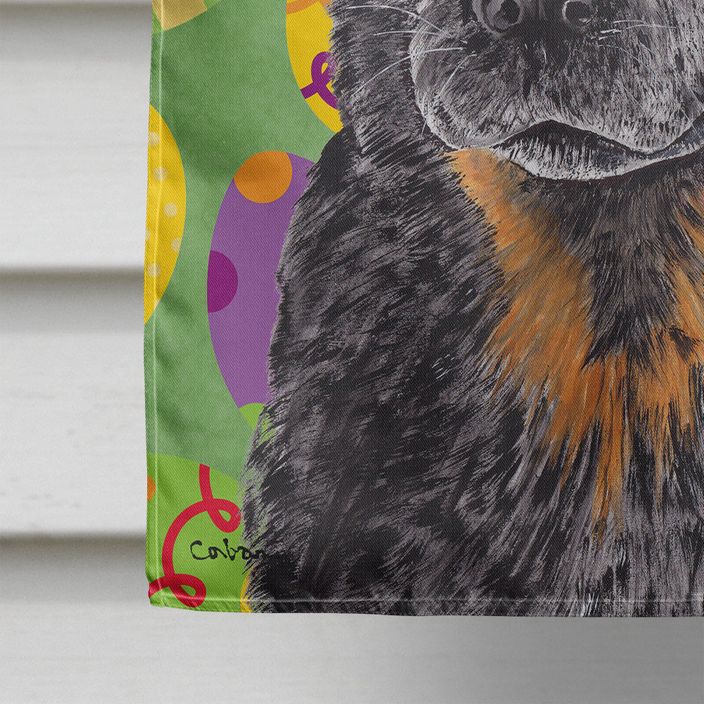 Australian Cattle Dog Easter Eggtravaganza House Flag 28x40 Porch Sleeve Pole Decorative Outside Yard Banner Artwork Wall Hanging, Polyester