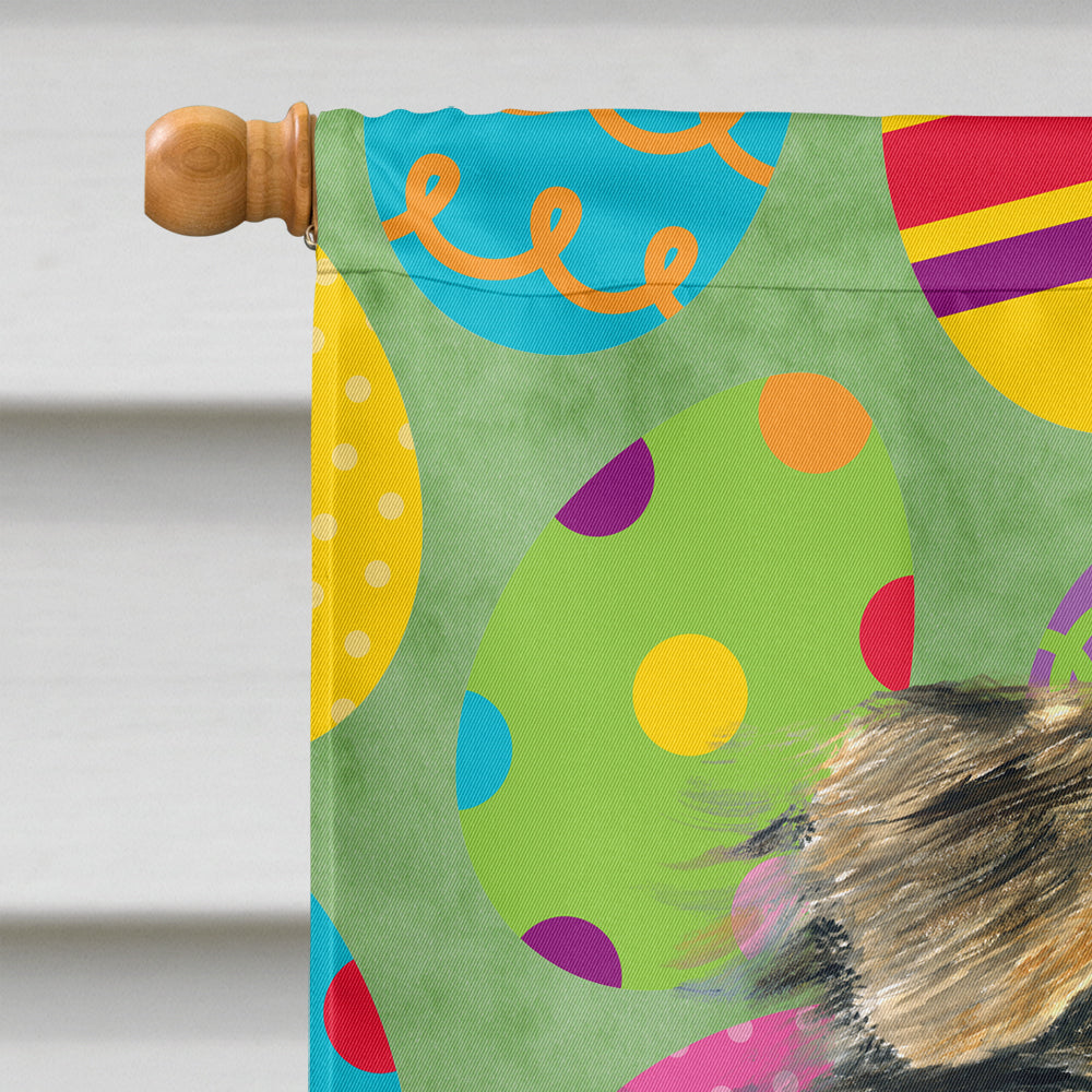 Australian Shepherd Easter Eggtravaganza House Flag 28x40 Porch Sleeve Pole Decorative Outside Yard Banner Artwork Wall Hanging, Polyester