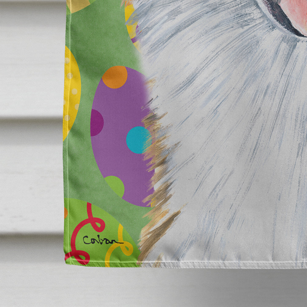 Australian Shepherd Easter Eggtravaganza House Flag 28x40 Porch Sleeve Pole Decorative Outside Yard Banner Artwork Wall Hanging, Polyester