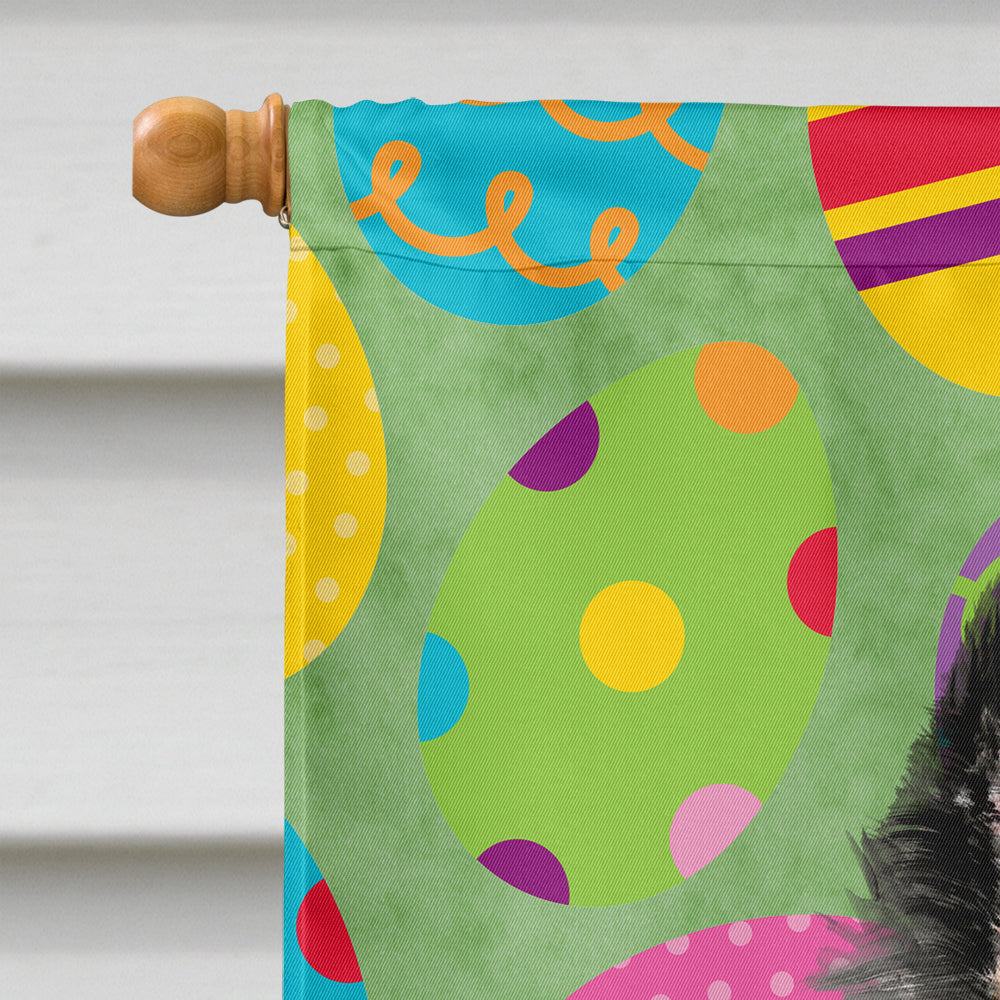 Belgian Sheepdog Easter Eggtravaganza House Flag 28x40 Porch Sleeve Pole Decorative Outside Yard Banner Artwork Wall Hanging, Polyester