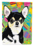 Chihuahua Easter Eggtravaganza House Flag 28x40 Porch Sleeve Pole Decorative Outside Yard Banner Artwork Wall Hanging, Polyester