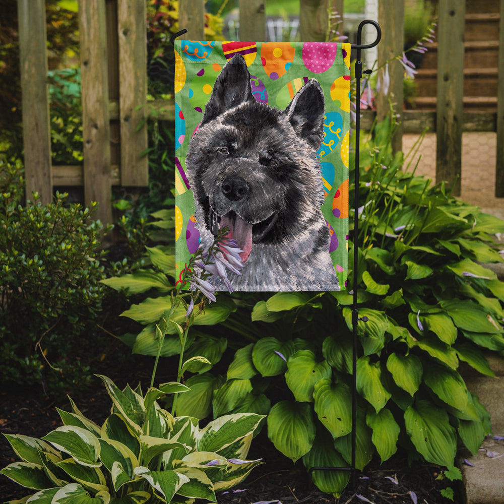 Akita Easter Eggtravaganza Garden Flag Mailbox Decorative Yard Banner Outside Patio Artwork for Flower Beds, Garden Size, Multicolor