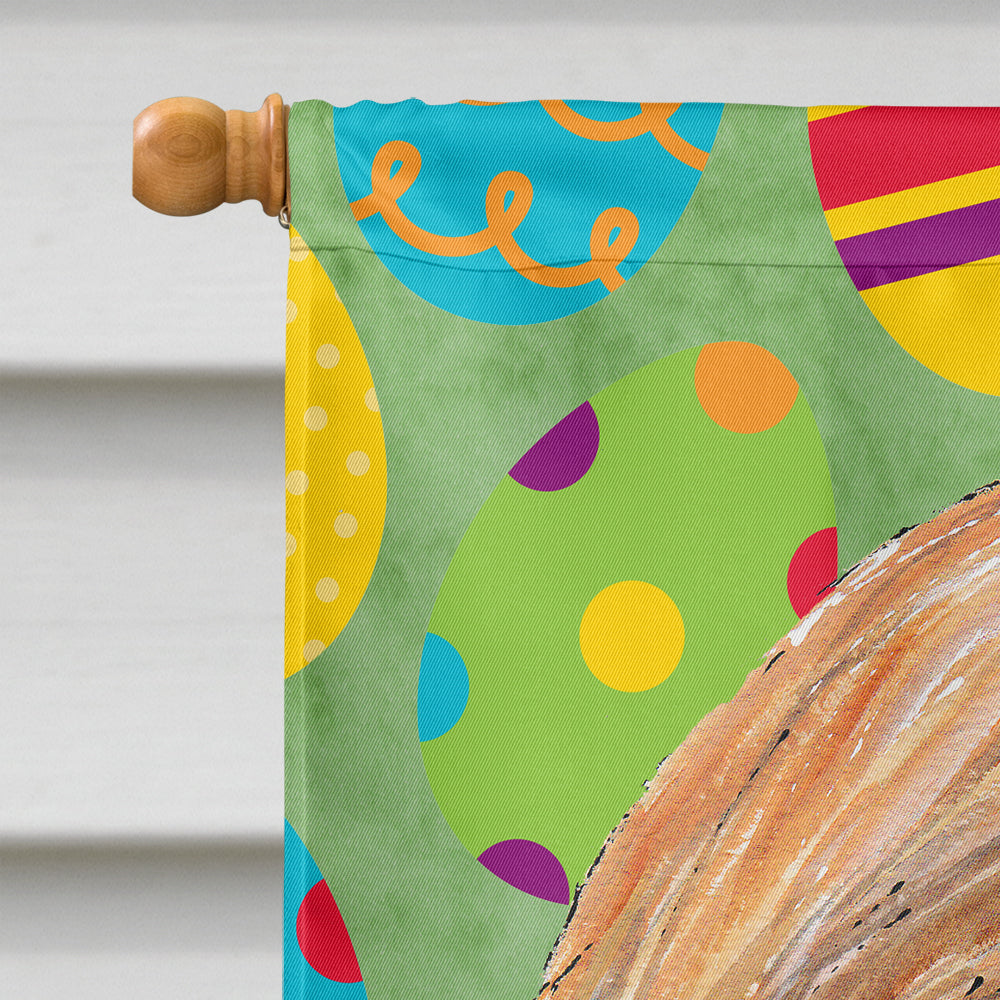 Afghan Hound Easter Eggtravaganza House Flag 28x40 Porch Sleeve Pole Decorative Outside Yard Banner Artwork Wall Hanging, Polyester
