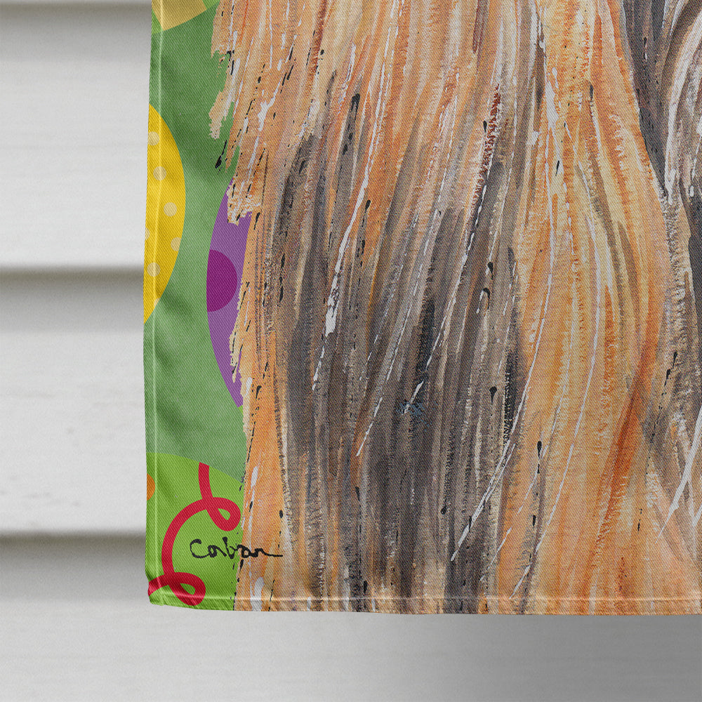 Afghan Hound Easter Eggtravaganza House Flag 28x40 Porch Sleeve Pole Decorative Outside Yard Banner Artwork Wall Hanging, Polyester
