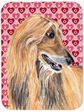 Afghan Hound Hearts Love and Valentine's Day Cutting Board Tempered Glass Kitchen Cutting Surface, Heat Resistant Chopping, Non-Slip Feet, Food Prep & Serving