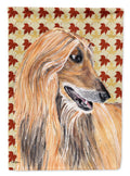 Afghan Hound Fall Leaves House Flag 28x40 Porch Sleeve Pole Decorative Outside Yard Banner Artwork Wall Hanging, Polyester