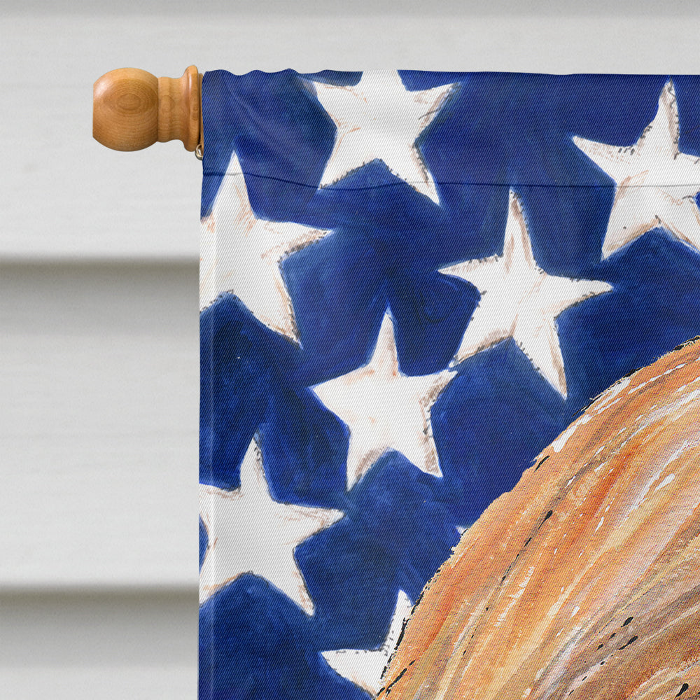 Afghan Hound USA Patriotic American Flag House Flag 28x40 Porch Sleeve Pole Decorative Outside Yard Banner Artwork Wall Hanging, Polyester