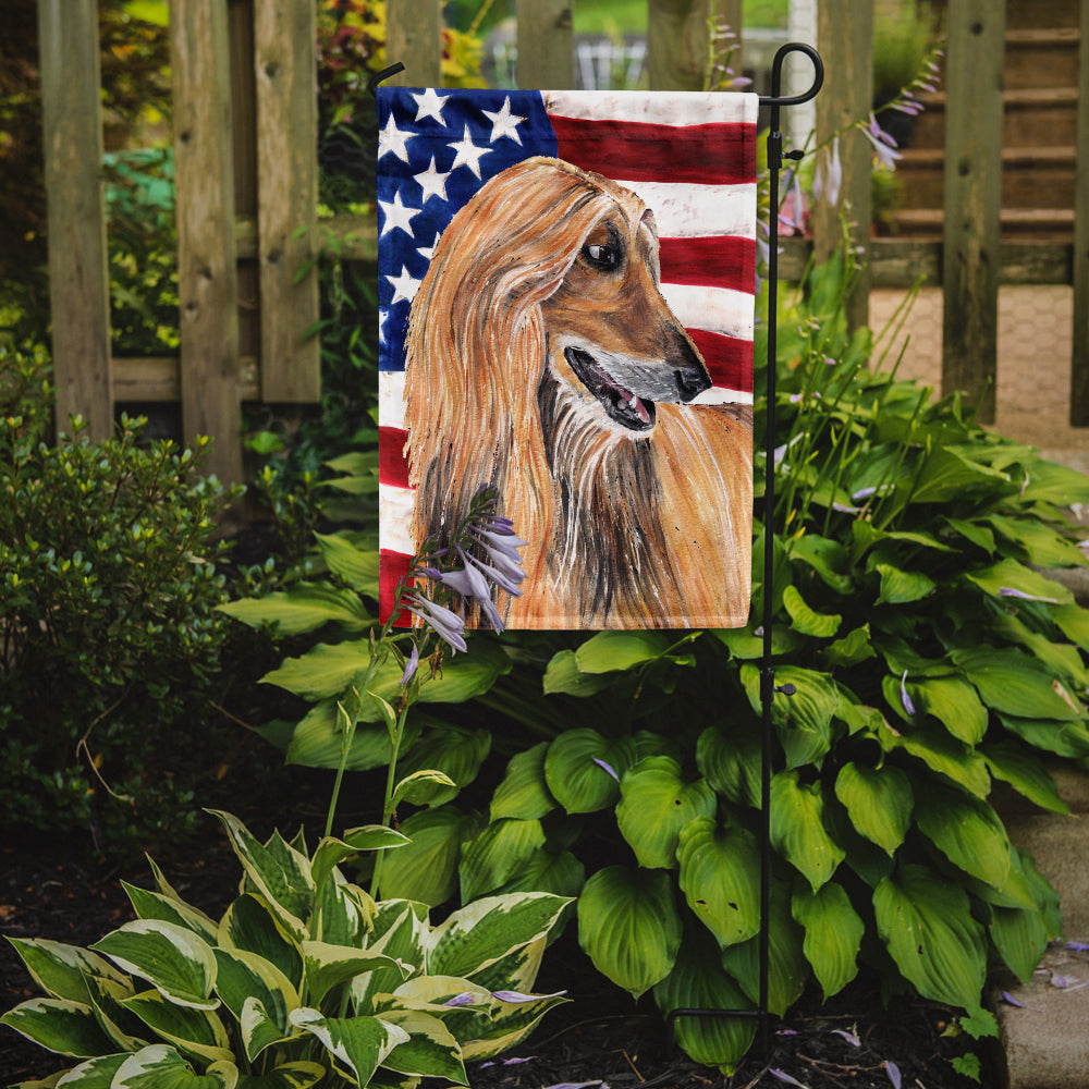 Afghan Hound USA Patriotic American Flag Garden Flag Mailbox Decorative Yard Banner Outside Patio Artwork for Flower Beds, Garden Size, Multicolor