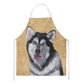 Alaskan Malamute Wipe your Paws Apron Cooking Kitchen Server Baking Crafts Gardening for Adult Women Men, Unisex, Large, Multicolor