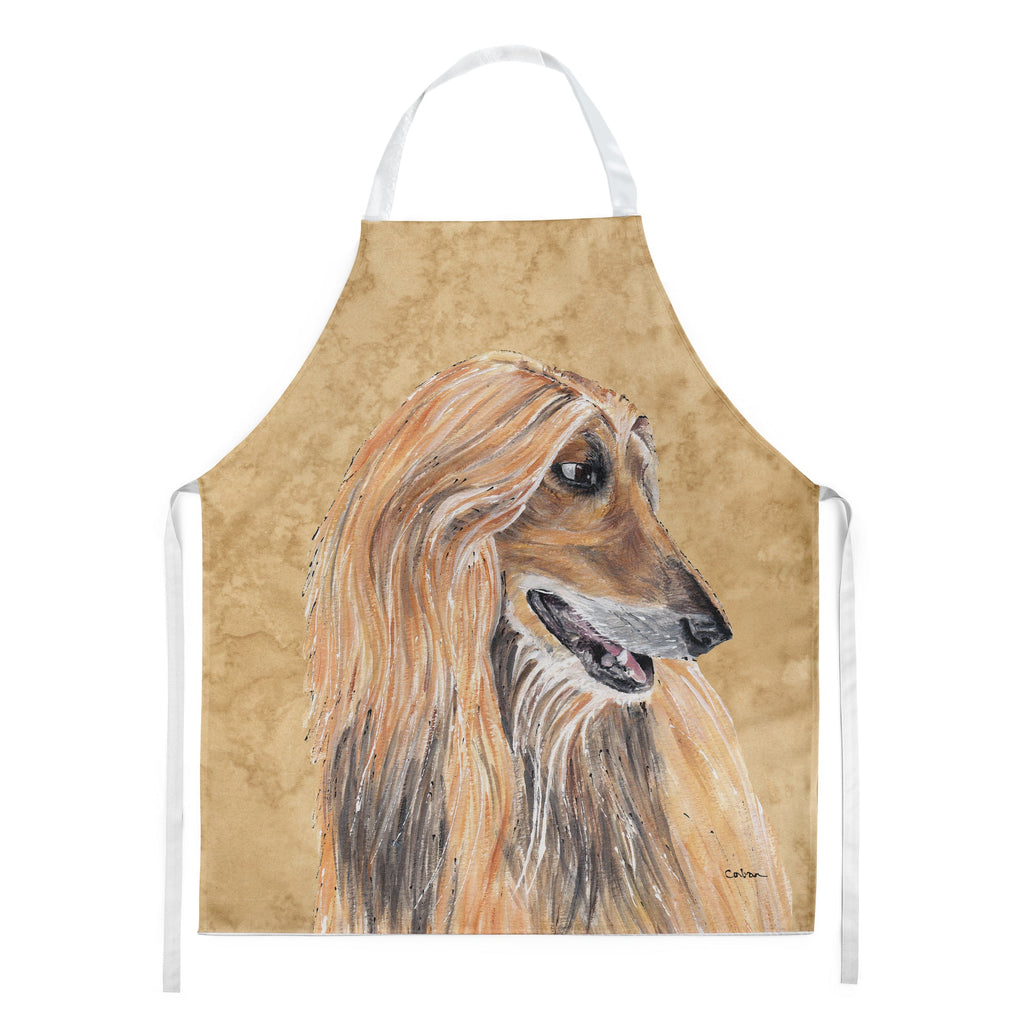 Afghan Hound Wipe your Paws Apron Cooking Kitchen Server Baking Crafts Gardening for Adult Women Men, Unisex, Large, Multicolor