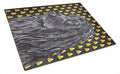 Black Cocker Spaniel  Candy Corn Halloween Cutting Board Tempered Glass Kitchen Cutting Surface, Heat Resistant Chopping, Non-Slip Feet, Food Prep & Serving