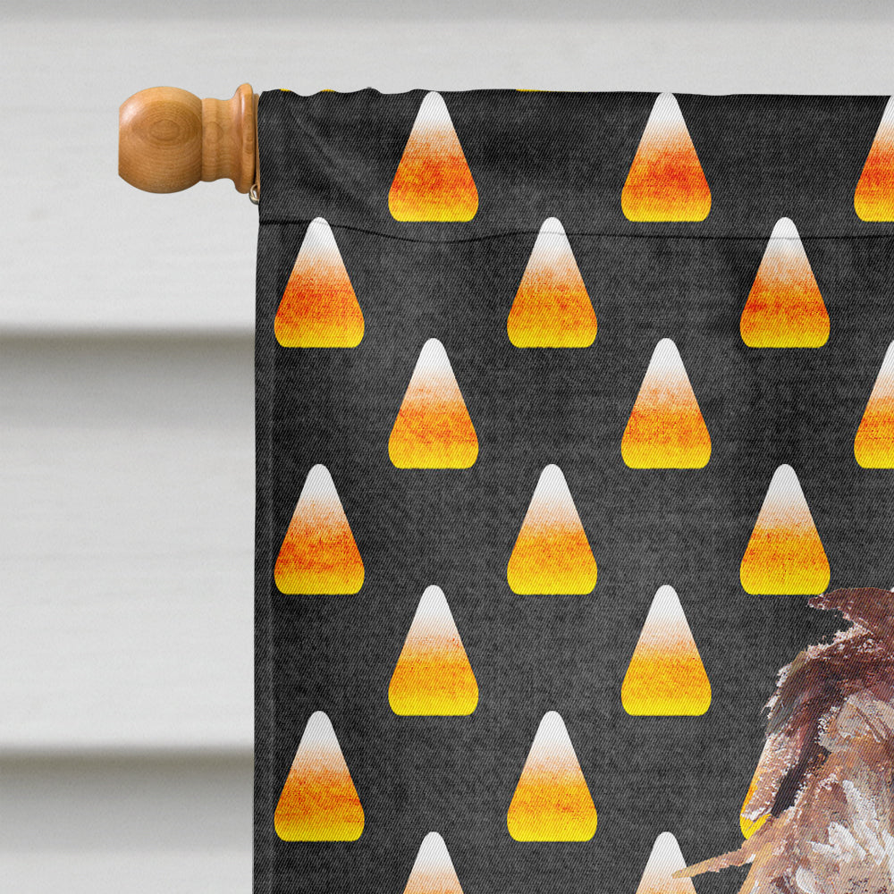 Boykin Spaniel  Candy Corn Halloween House Flag 28x40 Porch Sleeve Pole Decorative Outside Yard Banner Artwork Wall Hanging, Polyester