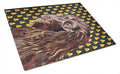 Boykin Spaniel  Candy Corn Halloween Cutting Board Tempered Glass Kitchen Cutting Surface, Heat Resistant Chopping, Non-Slip Feet, Food Prep & Serving