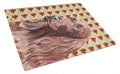 Irish Setter Fall Leaves Cutting Board Tempered Glass Kitchen Cutting Surface, Heat Resistant Chopping, Non-Slip Feet, Food Prep & Serving
