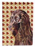 Boykin Spaniel Fall Leaves House Flag 28x40 Porch Sleeve Pole Decorative Outside Yard Banner Artwork Wall Hanging, Polyester