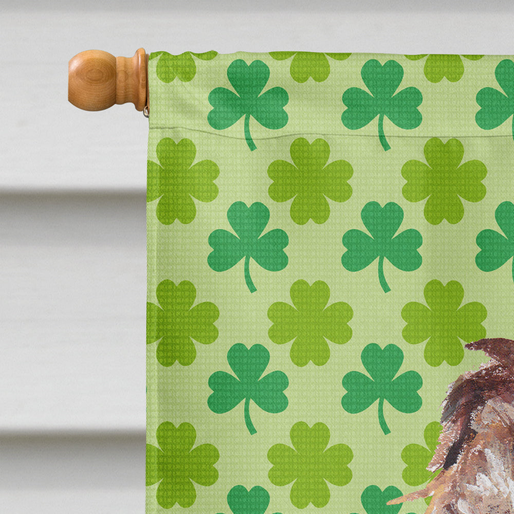 Boykin Spaniel Lucky Shamrock St. Patrick's Day House Flag 28x40 Porch Sleeve Pole Decorative Outside Yard Banner Artwork Wall Hanging, Polyester