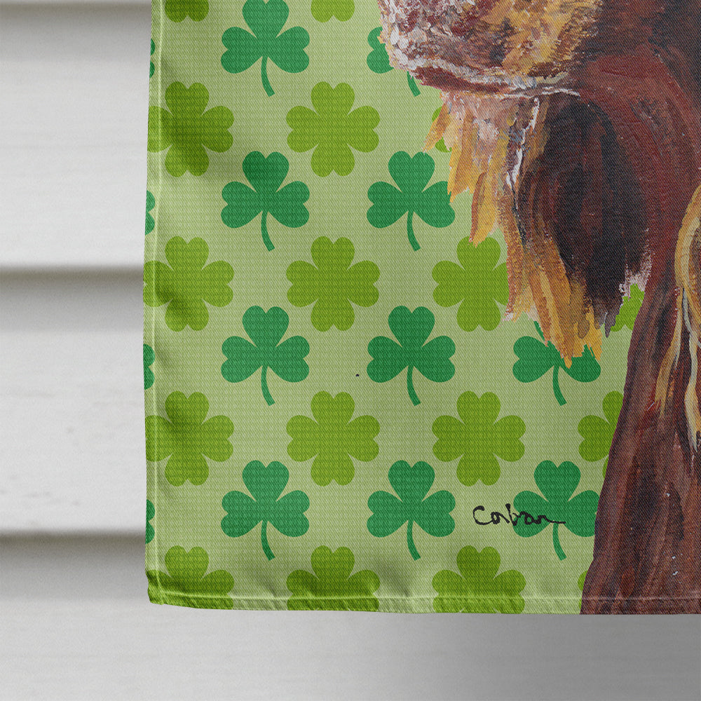 Boykin Spaniel Lucky Shamrock St. Patrick's Day House Flag 28x40 Porch Sleeve Pole Decorative Outside Yard Banner Artwork Wall Hanging, Polyester