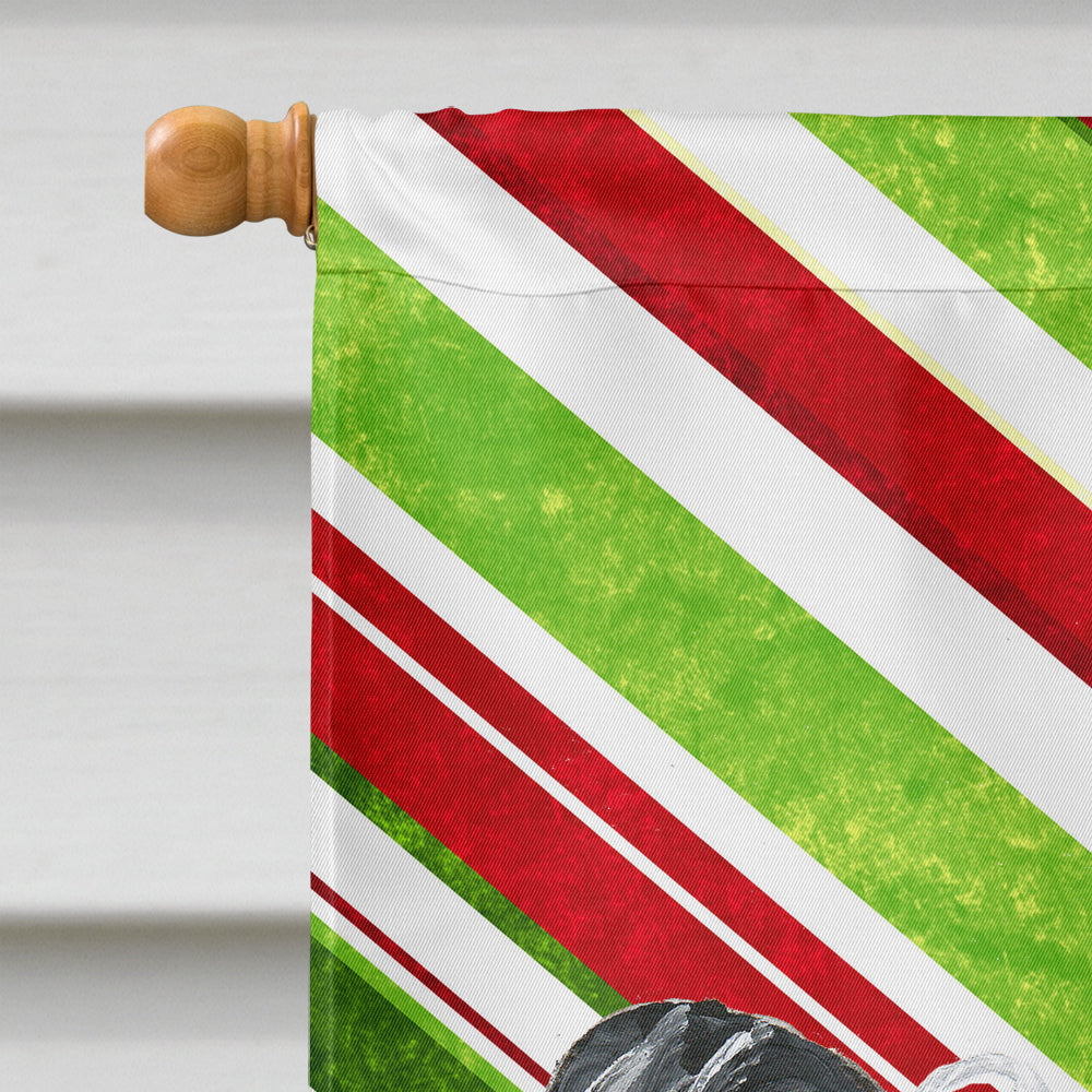 Chinese Crested Candy Cane Christmas House Flag 28x40 Porch Sleeve Pole Decorative Outside Yard Banner Artwork Wall Hanging, Polyester