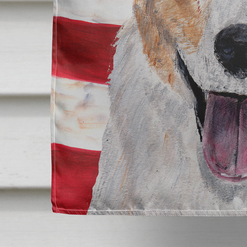 Cardigan Corgi with American Flag USA House Flag 28x40 Porch Sleeve Pole Decorative Outside Yard Banner Artwork Wall Hanging, Polyester
